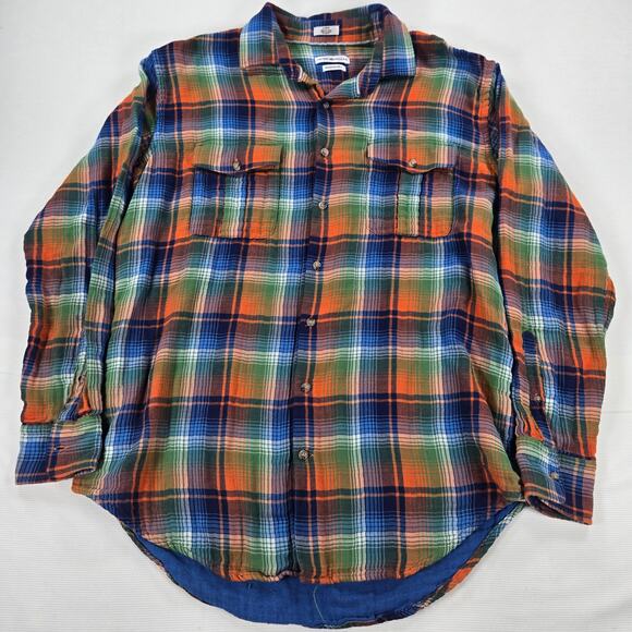 Peter Millar Mountain Side Collection Plaid Button Up Flannel Men's Size Large - Picture 1 of 6